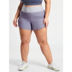 Athleta Run With It Textured Shorts Size 3X NEW Workout Gym Exercise Casual